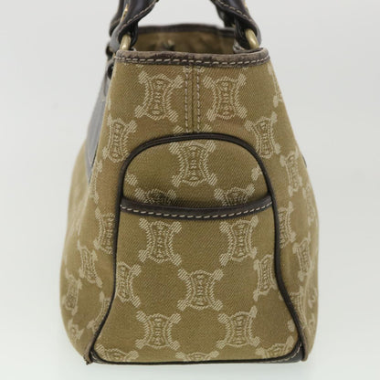 Luxury CELINE Paris Macadam Canvas Hand Bag Brown  ti813