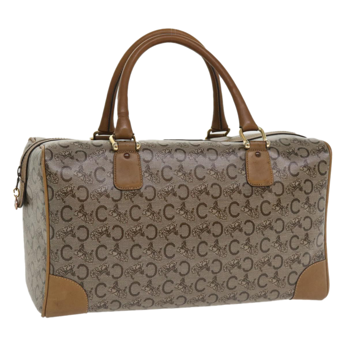 Luxury CELINE C Macadam Canvas Hand Bag Beige  tp628