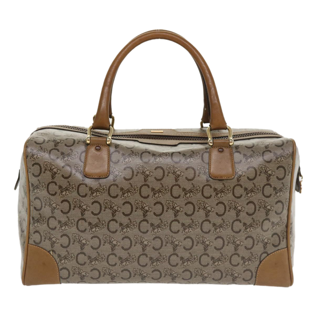 Luxury CELINE C Macadam Canvas Hand Bag Beige  tp628