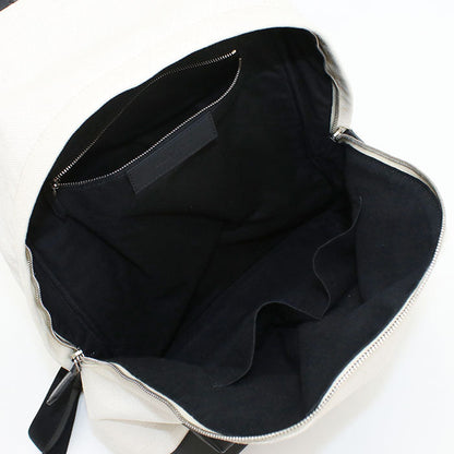 BALENCIAGA 392007 Backpack canvas/leather white mens