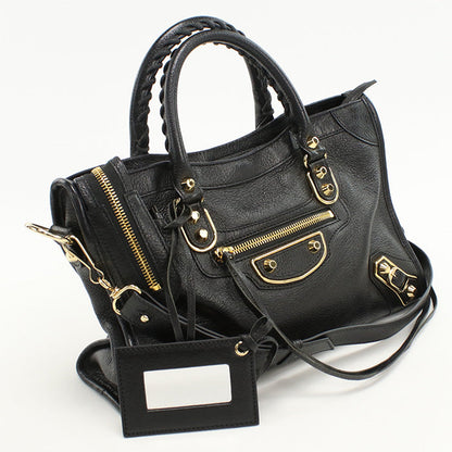 BALENCIAGA 432831 2WAY Handbag leather black Women
