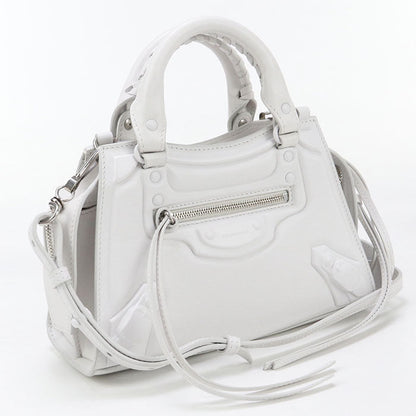 BALENCIAGA 638524 Neo Classic City Mini Handbag leather white Women