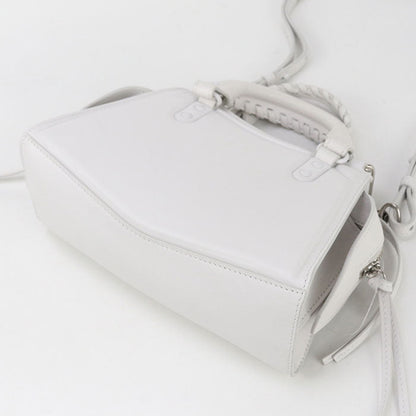 BALENCIAGA 638524 Neo Classic City Mini Handbag leather white Women