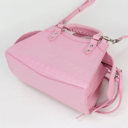 BALENCIAGA 638524 2WAY handbag Neo Classic City Mini Handbag leather pink Women
