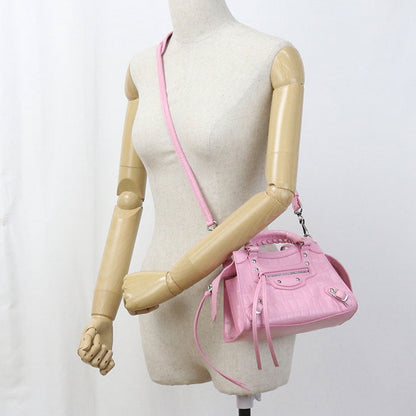 BALENCIAGA 638524 2WAY handbag Neo Classic City Mini Handbag leather pink Women