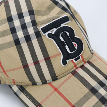 BURBERRY Baseball cap TB logo Nova check cap cotton Multicolor mens(unisex)
