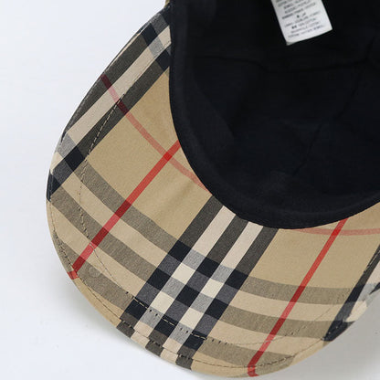 BURBERRY Baseball cap TB logo Nova check cap cotton Multicolor mens(unisex)