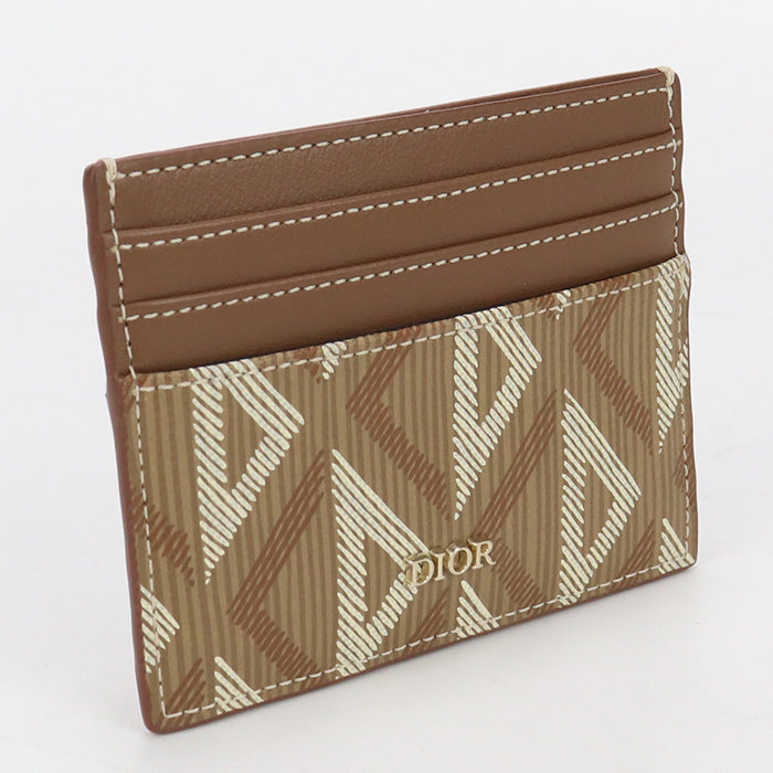 Christian Dior 2ESCH135DCO Card holder CD diamond  PVC  brown Women