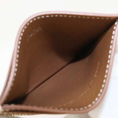 Christian Dior 2ESCH135DCO Card holder CD diamond  PVC  brown Women