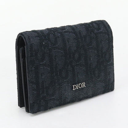 Dior 2ESCH178YSE H03E Business Oblique name card holder Jacquard black mens