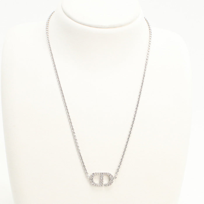 Dior Necklace N2241WOMCY_D001 Petit CD Necklace metal,Rhinestones Silver Women