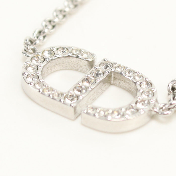 Dior Necklace N2241WOMCY_D001 Petit CD Necklace metal,Rhinestones Silver Women