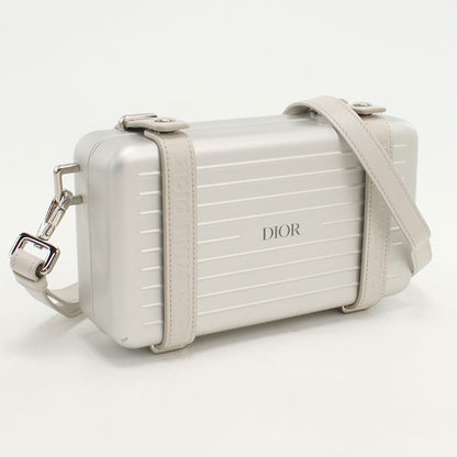 Dior 2DRCA295YWT Personal Crossbody Bag collaboration aluminum silver unisex