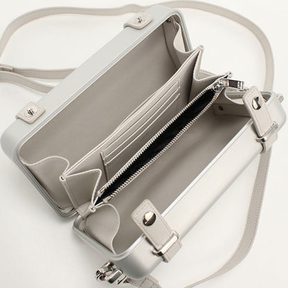 Dior 2DRCA295YWT Personal Crossbody Bag collaboration aluminum silver unisex