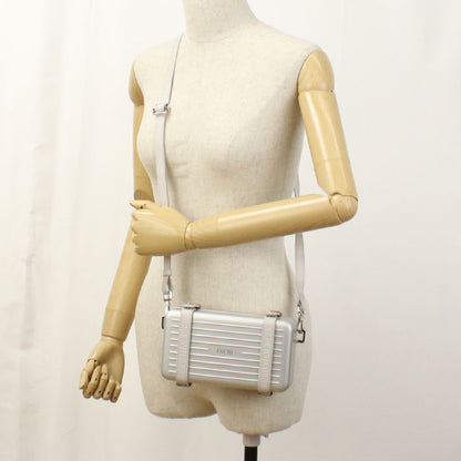 Dior 2DRCA295YWT Personal Crossbody Bag collaboration aluminum silver unisex