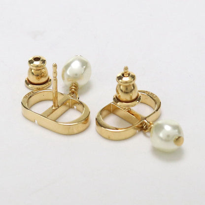 Dior E1520PTCRS_D301 Petit CD Pierce metal/Resin pearl gold Women