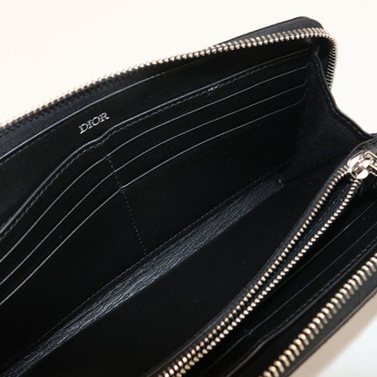 Dior 2ADBC315YKK  saddle PurseZip Around Calfskin/Long zip wallet black mens