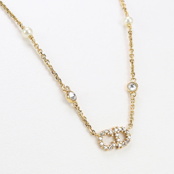 Dior N1033CDLCY_D301 Claire Die Lune Necklace metal/Ji Luconia gold Women