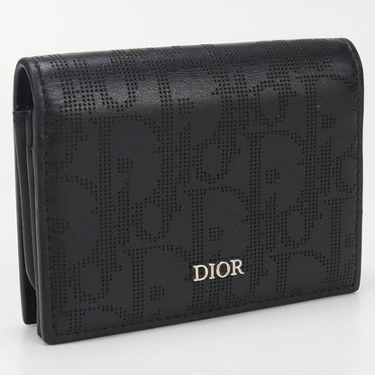 Dior Business card holder Card Case Calfskin black mens