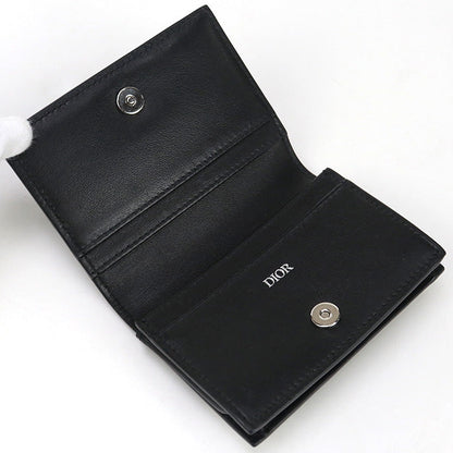 Dior Business card holder Card Case Calfskin black mens