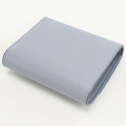 CELINE CE91437 Small Three fold wallet Calfskin Blue Women