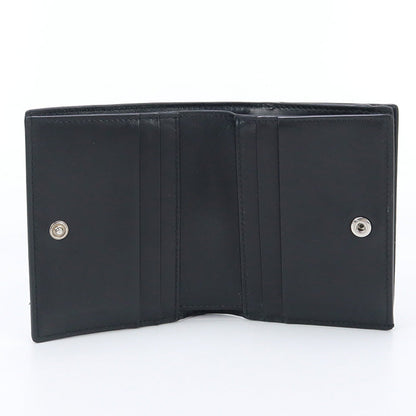 CELINE 10E49 3FQC 38SI Bifold wallet Triomphe Compact wallet Calfskin black mens(unisex)