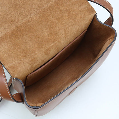 CELINE 198263DU3.04LU Shoulder Bag Folco Cuil Triomphe smooth scarf skin Brown Women