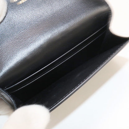 CELINE 10I58 3DPV.38NO Flap card holder Triomphe name card holder black Women