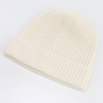 CELINE 2AD902070 Knit cap Triomphe Knit cap/Knit cap white wool Women