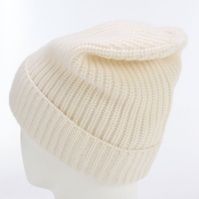CELINE 2AD902070 Knit cap Triomphe Knit cap/Knit cap white wool Women