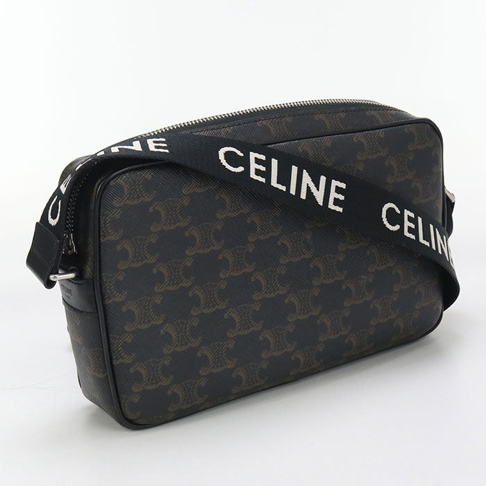 CELINE 19450 2CIM.38OG Medium messenger  Triomphe Shoulder Bag black Women