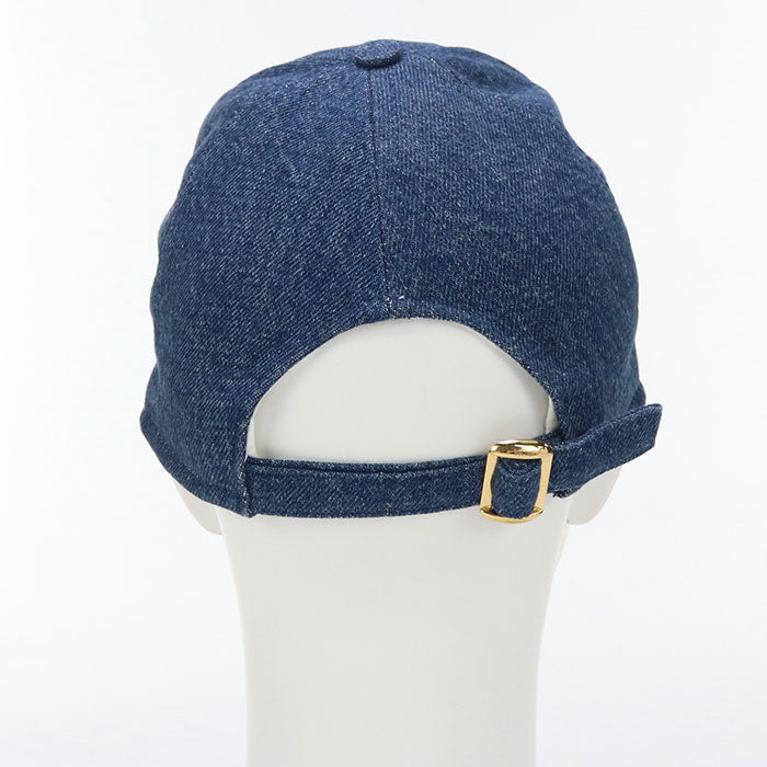 CELINE 2AUT4930F denim baseball cap Triomphe cap/cotton 100% blue Women