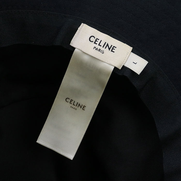 CELINE 2AU5B968P bucket hat/cotton 100% black unisex