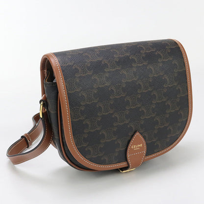 CELINE 19150 2BZJ 04LU Medium Falco Triomphe canvas Diagonal bag brown Women