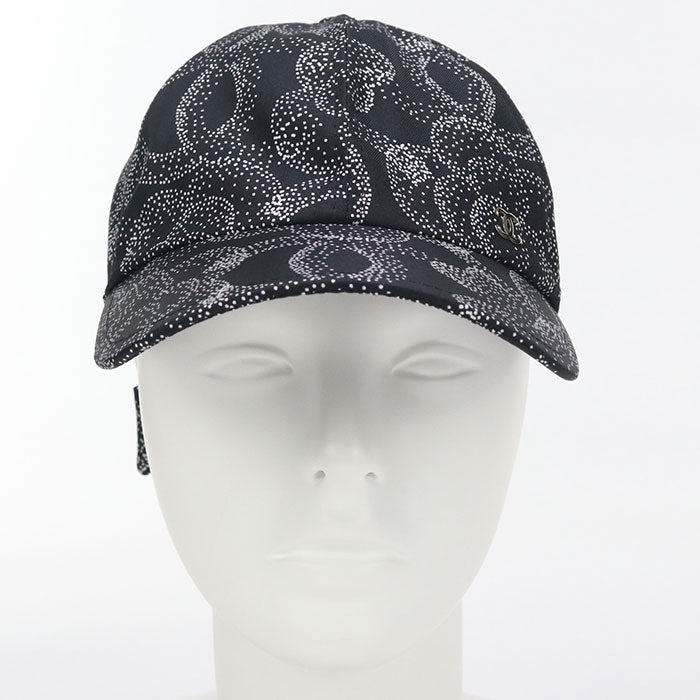 CHANEL Camelia cap silk black Women