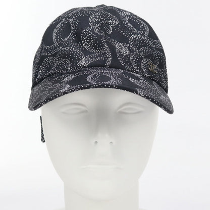 CHANEL Camelia cap silk black Women