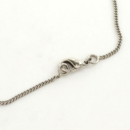 CHANEL CH91240 Rhinestone Necklace COCO Mark metal silver Women