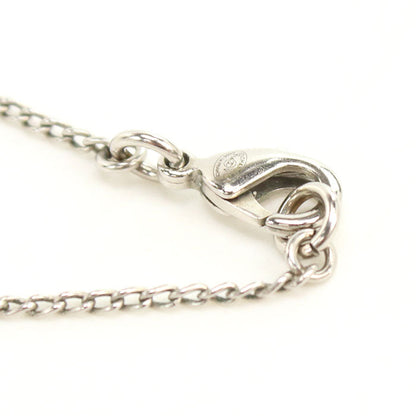 CHANEL CH91245 Rhinestone Necklace COCO Mark Necklace metal silver Women
