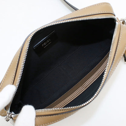 FENDI 7M0286 AJF8 F1EGA Shoulder bag Zucca Cam Medium Camera case PVC, leather Brown mens(unisex)