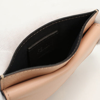 FENDI FE86382 Card Case baguette leather Pink Women