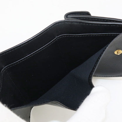 FENDI 8M0395 Tri-fold wallet F is Fendi Flap wallet leather black Women