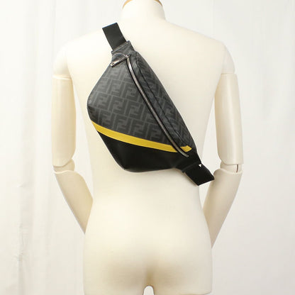 FENDI 7VA434 Belt bag Diagonal body bag PVC brown mens
