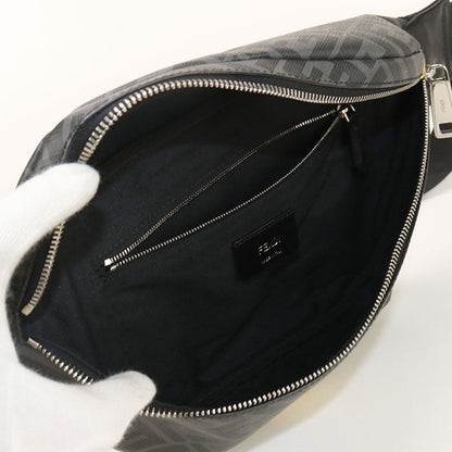 FENDI 7VA562 Belt bag Diagonal body bag PVC black mens