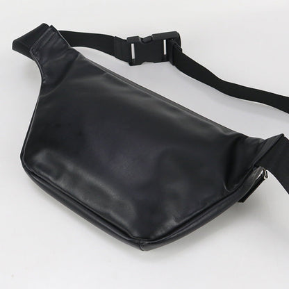 FENDI 7VA434 A72K Belt Bug Monster bugs eye body bag leather black mens