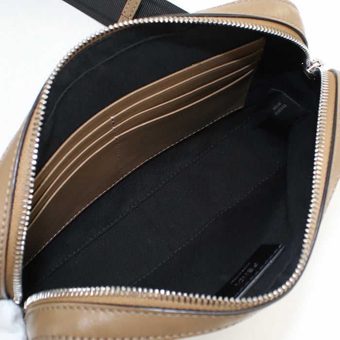 FENDI 7M0286 Camera case Diagonal  Shoulder Bag PVC/leather brown mens