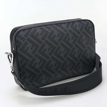 FENDI 7M0286 ALKA F0R2A Camera case Diagonal Shoulder Bag PVC/leather black mens