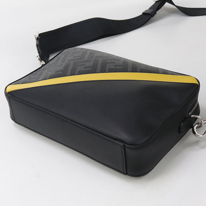 FENDI 7M0286 ALKA F0R2A Camera case Diagonal Shoulder Bag PVC/leather black mens