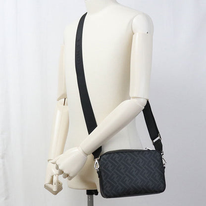 FENDI 7M0286 ALKA F0R2A Camera case Diagonal Shoulder Bag PVC/leather black mens
