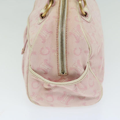 Luxury CELINE C Macadam Canvas Shoulder Bag Pink 10678