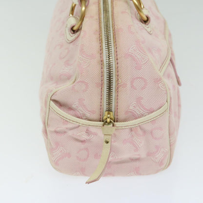 Luxury CELINE C Macadam Canvas Shoulder Bag Pink 10678